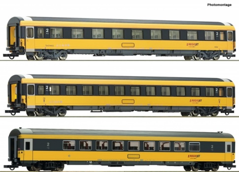 Roco 74183 #D# CD Regiojet Coach Set (3) VI