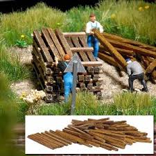 Real Wooden planks and beams