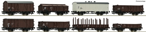 Roco 44001 Freight wagon set 8 piece set, CSD