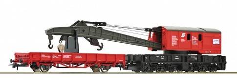 Roco 56239 Start OBB Crane & Match Wagon IV