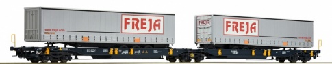 Roco 67386 DSB Freja Double Container Wagon V