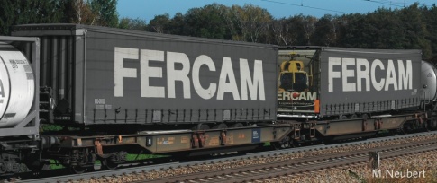 Roco 67412 Wacosa Fercam Double Pocket Wagon VI