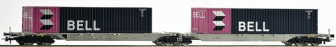 Roco 67416 - Double carrier wagon, AAE