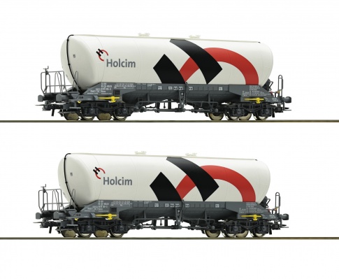 Roco 76145 Holcim wagon Silo 2 piece set