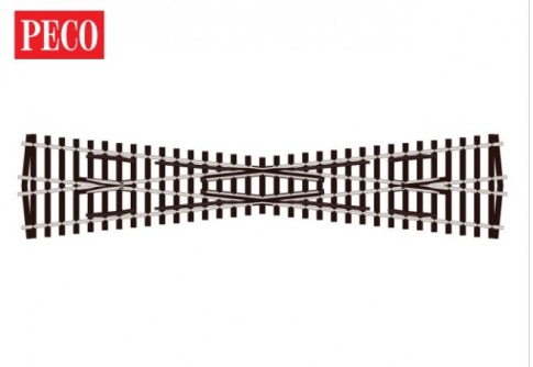 Peco SL-E194 OO/HO Code 75 Long Crossing 12° angle Electrofrog