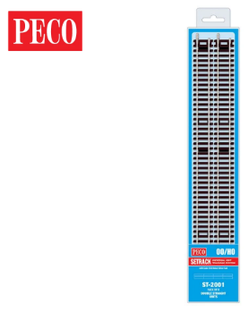 PECO ST-2001 Setrack OO/HO Code 100 Double Straight Pack (8 x ST-201)
