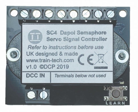 Train Tech SC4 Dual Dapol Servo Semaphore Signal DCC Controller