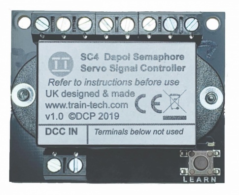 Train Tech SC4 Dual Dapol Servo Semaphore Signal DCC Controller