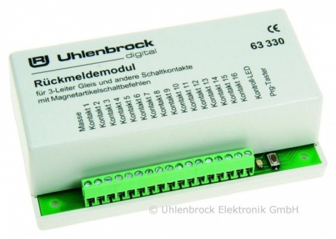 Uhlenbrock 63330 LocoNet feedback module 3-wire track