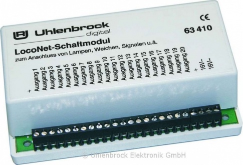 Uhlenbrock 63410 LocoNet Switch Module