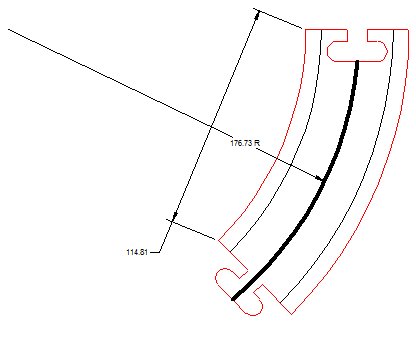 UK Laser-cut Roads Curve 1 45ŒÁ