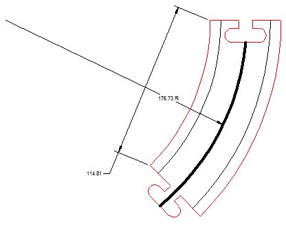 UK Laser-cut Roads Curve 1 45