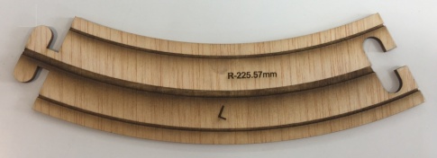 UK Laser-cut Roads Curve 2 45