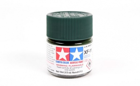 Tamiya MINI XF-11 JAPANESE NAVY GREEN Acrylic Paint 10ml