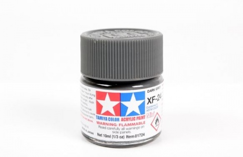 Tamiya MINI XF-24 DARK GREY Acrylic Paint 10ml