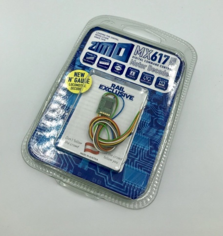 Zimo MX617 locomotive Decoder wires only.