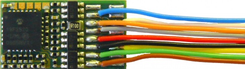 Zimo MX630 HO/OO Decoder - 20 x 11 x 3.5mm - 1.0 Amp (wires only)