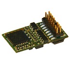 Zimo MX630P16 As MX630 with 16 pin PluX connector NEM 658 (male) mounted directly on decoder