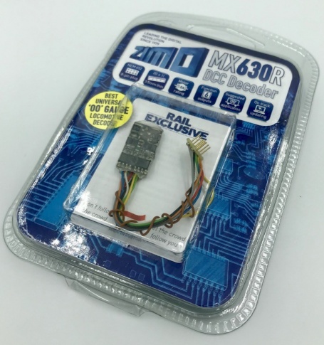 Zimo MX630R As MX630 with wired 8 pin NEM 652 plug