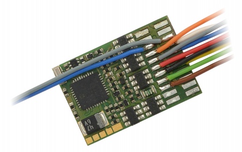 Zimo MX633 HO/OO Decoder with built in energy storage - 22 x 15 x 3.5mm - 1.2 Amps (wires only)