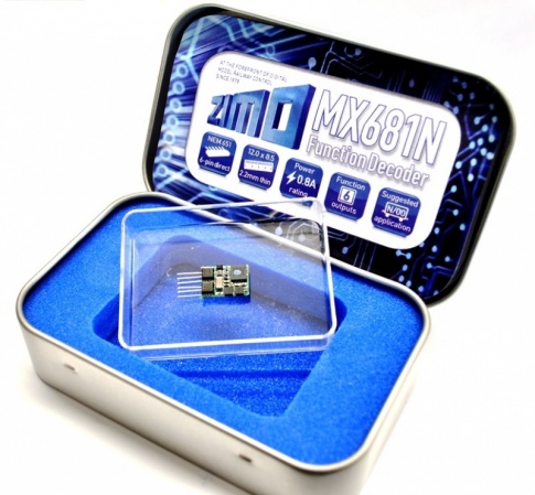 ZIMO MX681N - function decoders 0.7 A with 6 outputs - direct connection NEM 651